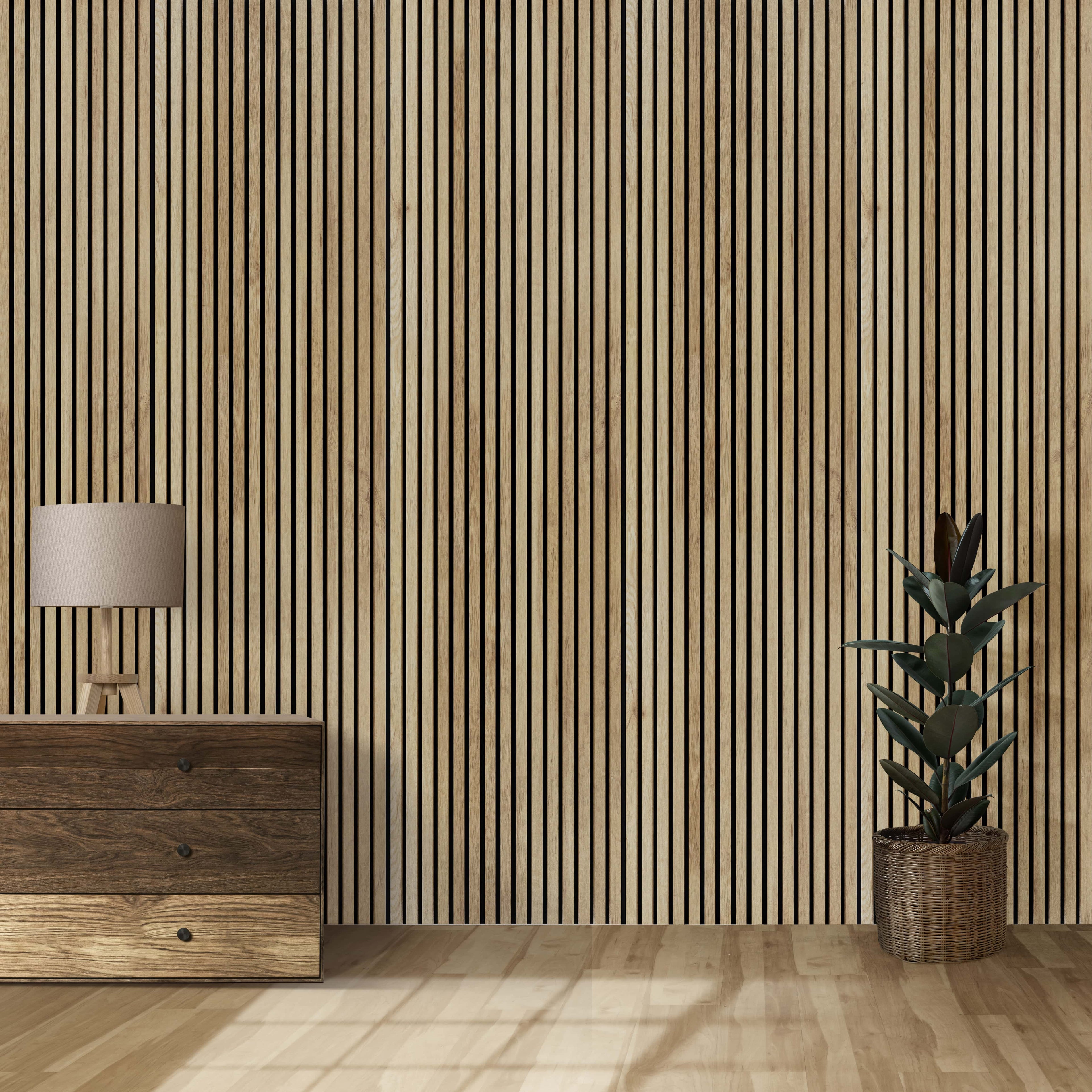 Natural Oak Wall Panel (240 x 60 cm)