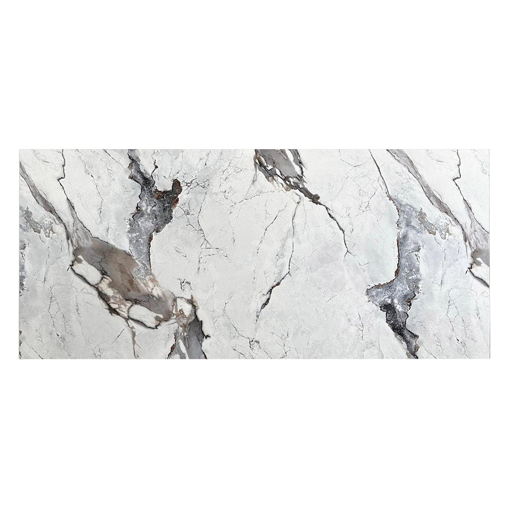 Luna White Marble Effect Wall Panel (244 x 122 cm)