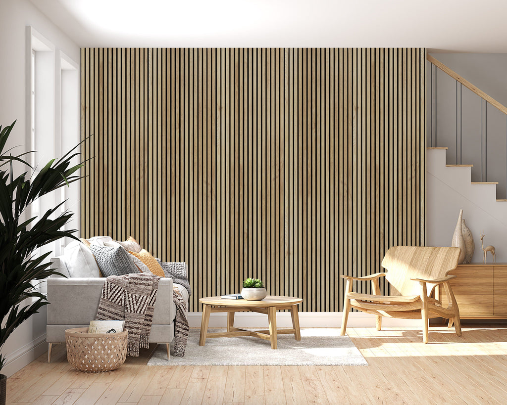 Natural Oak Wall Panel (240 x 60 cm)