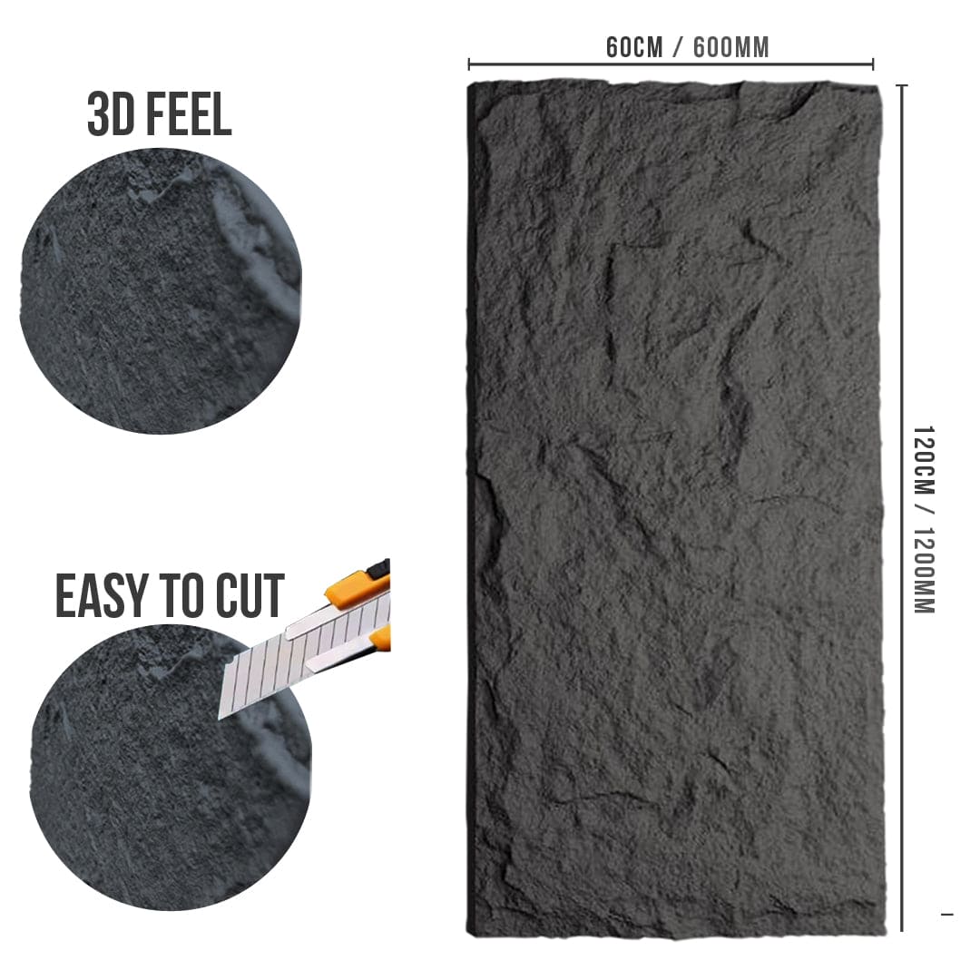 Castle Stone Rock Effect Wall Panels 120x60cm