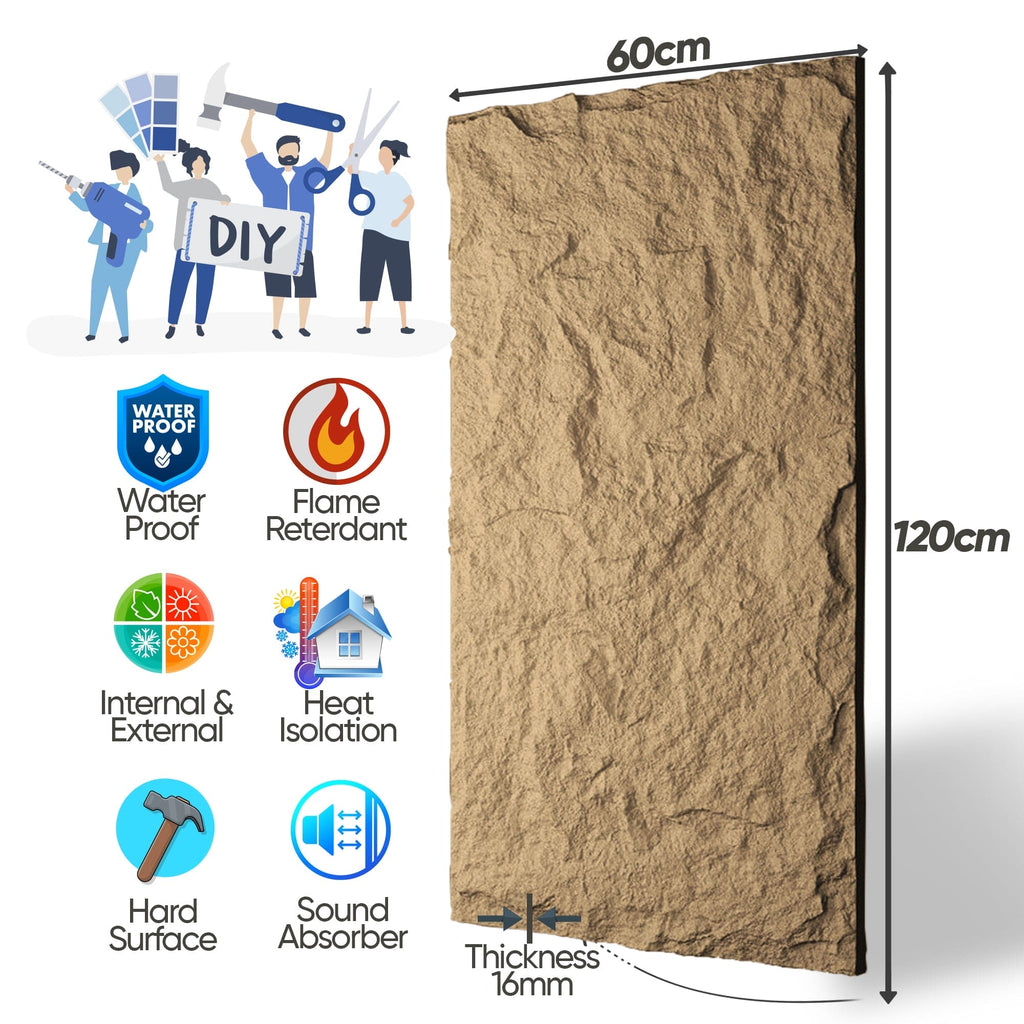 Slim Stonehenge Stone Effect Wall Panels 120x60cm