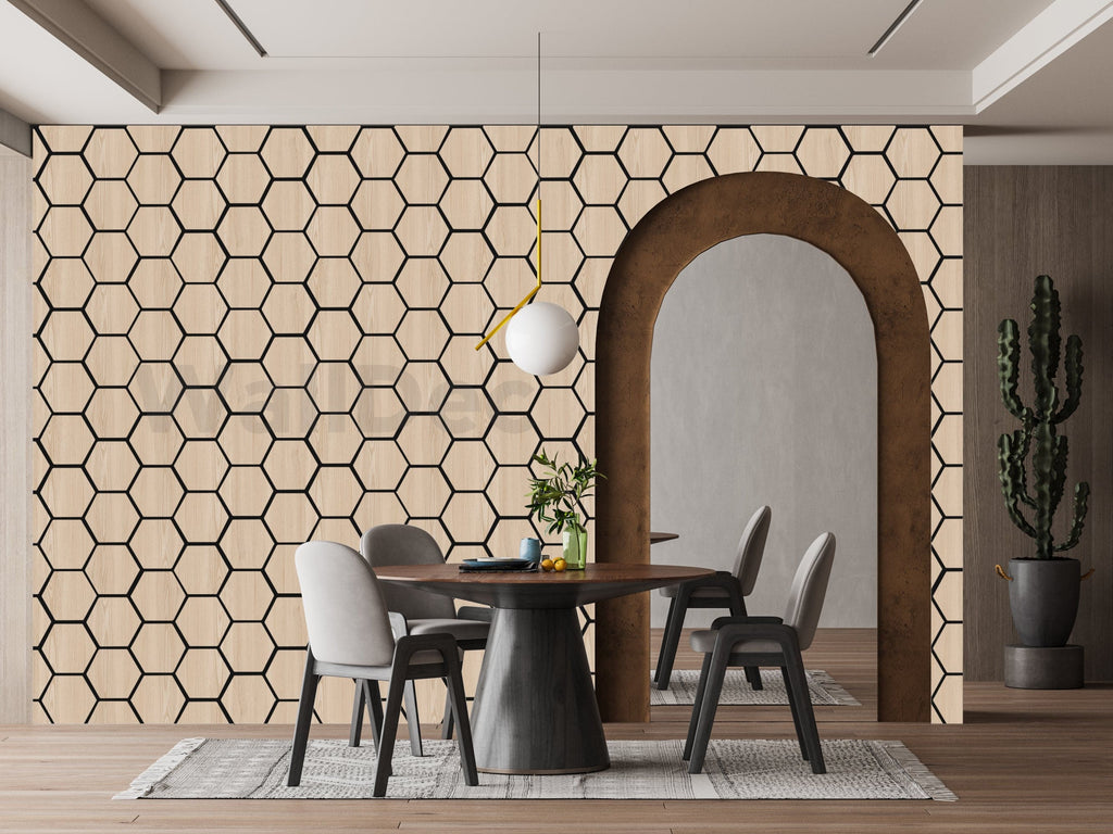 Hexagon Panel - Natural Aura (57 x 69.5 cm)