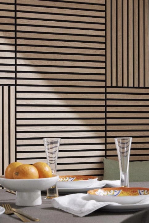 Mini Slat Wall Panel - Natural Oak (60 x 60 cm)