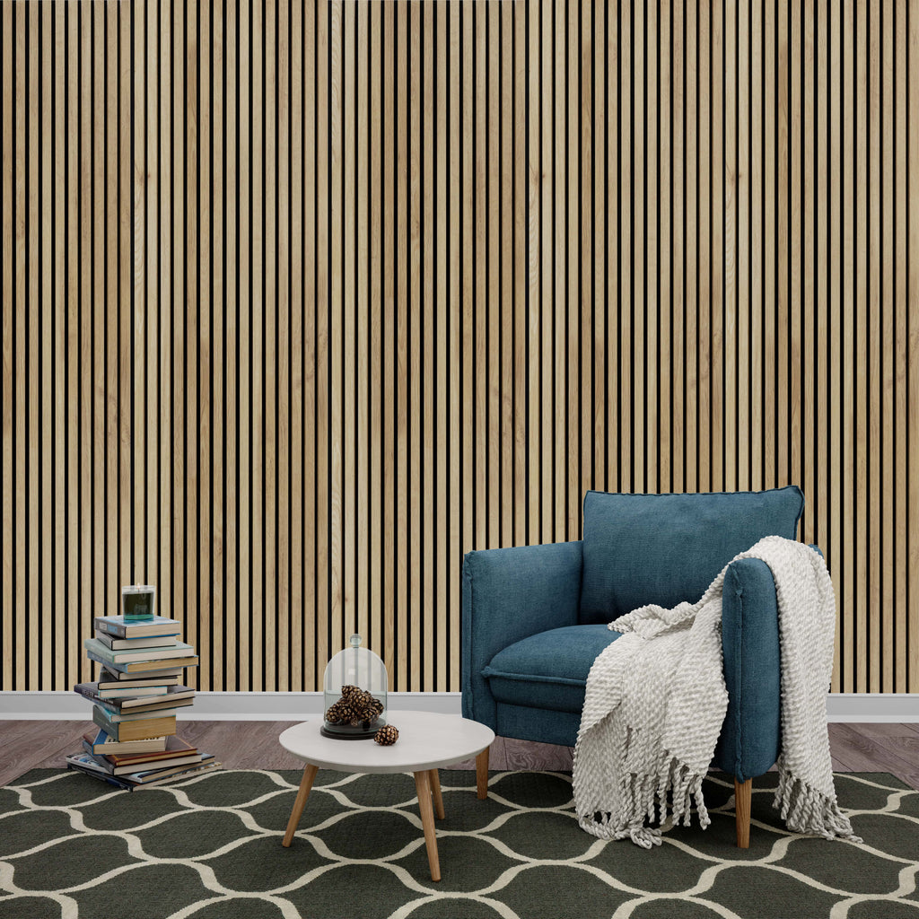 Natural Oak Wall Panel (240 x 60 cm)