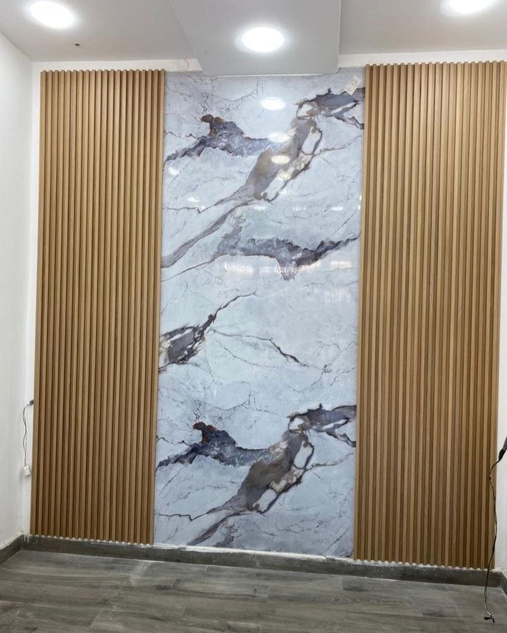 Luna White Marble Effect Wall Panel (244 x 122 cm)