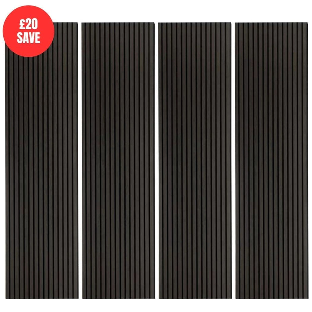 Charcoal Dark Wall Panel (240 x 60 cm)