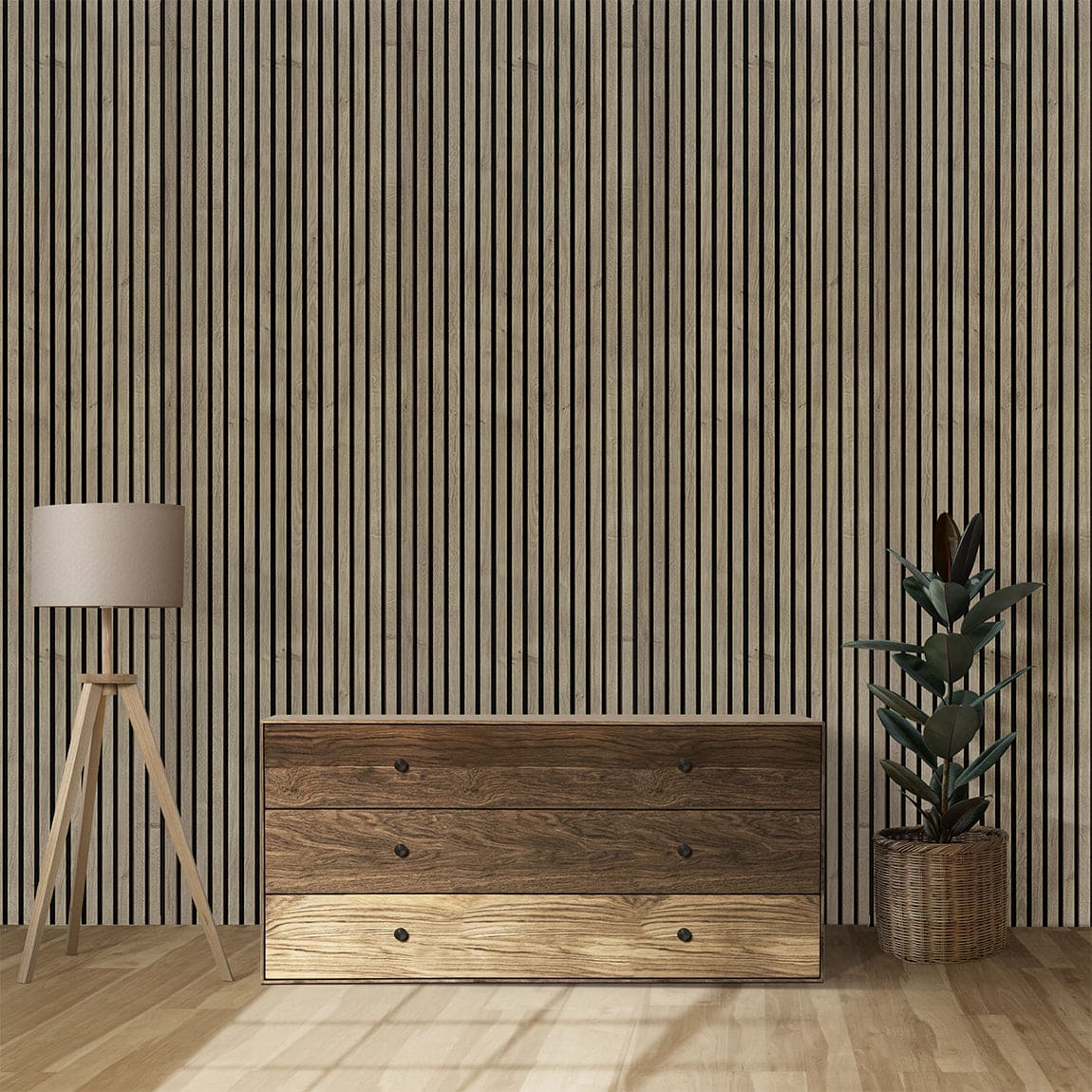 Walnut Wall Panel (240 x 60 cm)