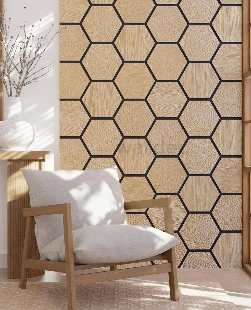 Hexagon Panel - Natural Aura (57 x 69.5 cm)