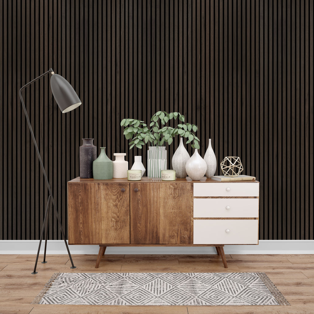 Deep Walnut Wall Panel (240 x 60 cm)