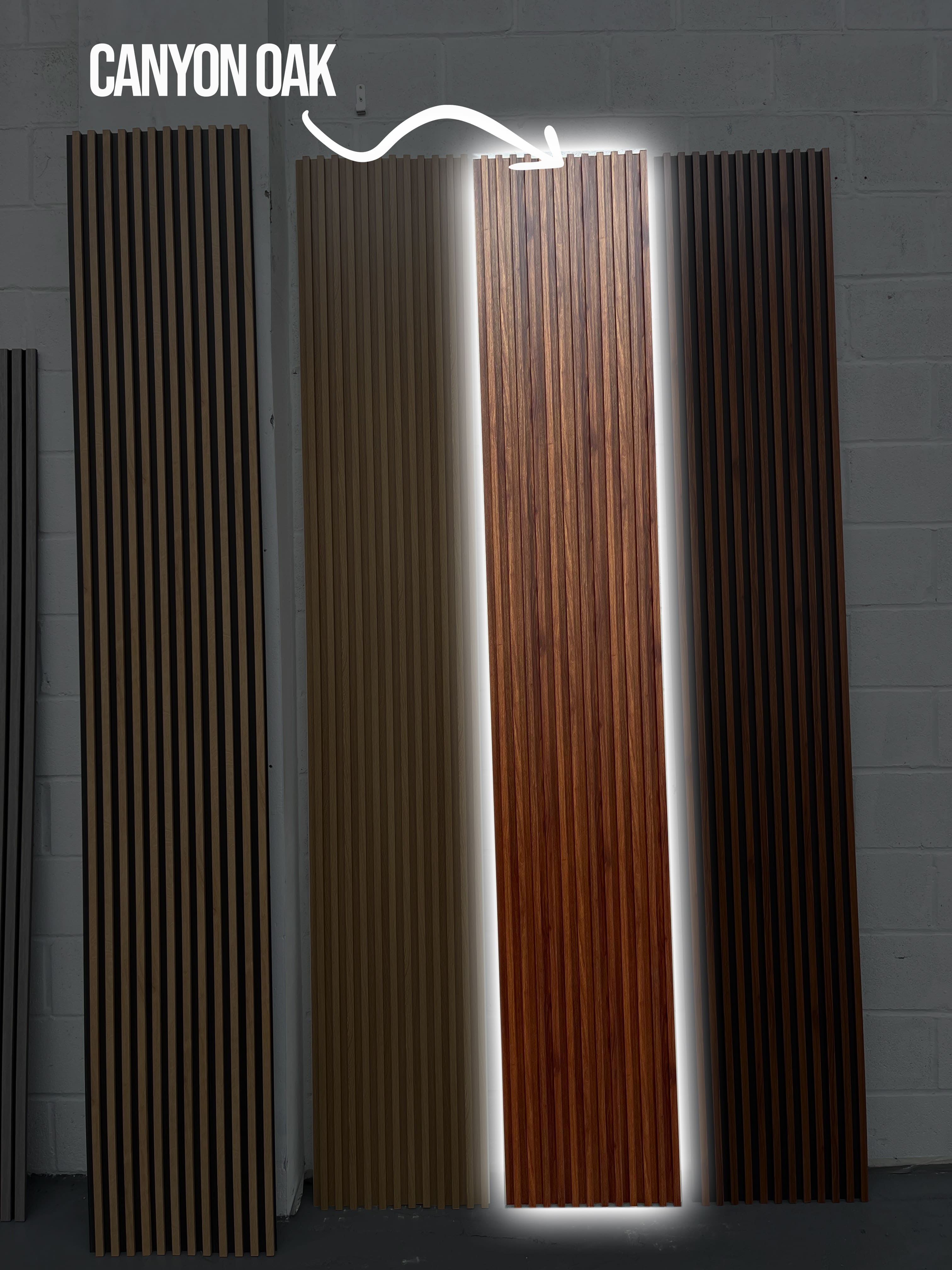 Canyon Oak Waterproof Panel (290 x 16.8 cm)