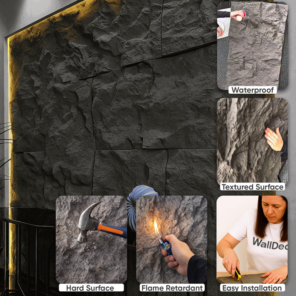 Castle Stone Rock Effect Wall Panels 120x60cm
