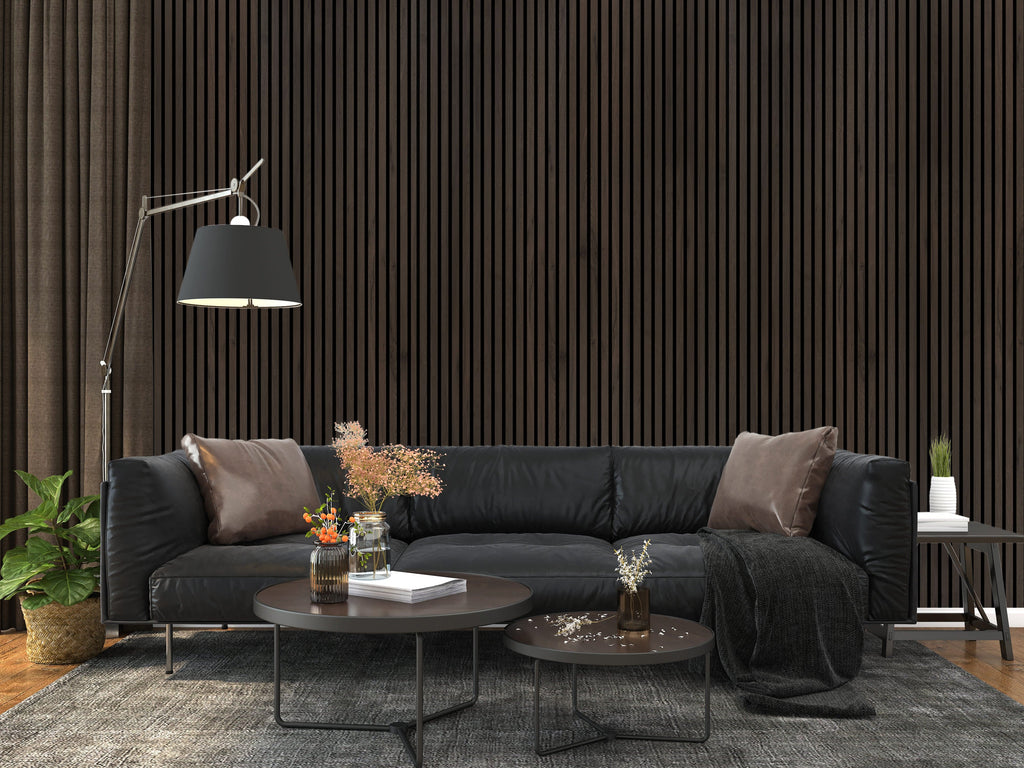 Deep Walnut Wall Panel (240 x 60 cm)