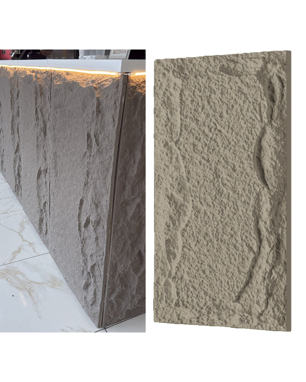 Hollywood Stone Effect Wall Panels 120 x 60 cm