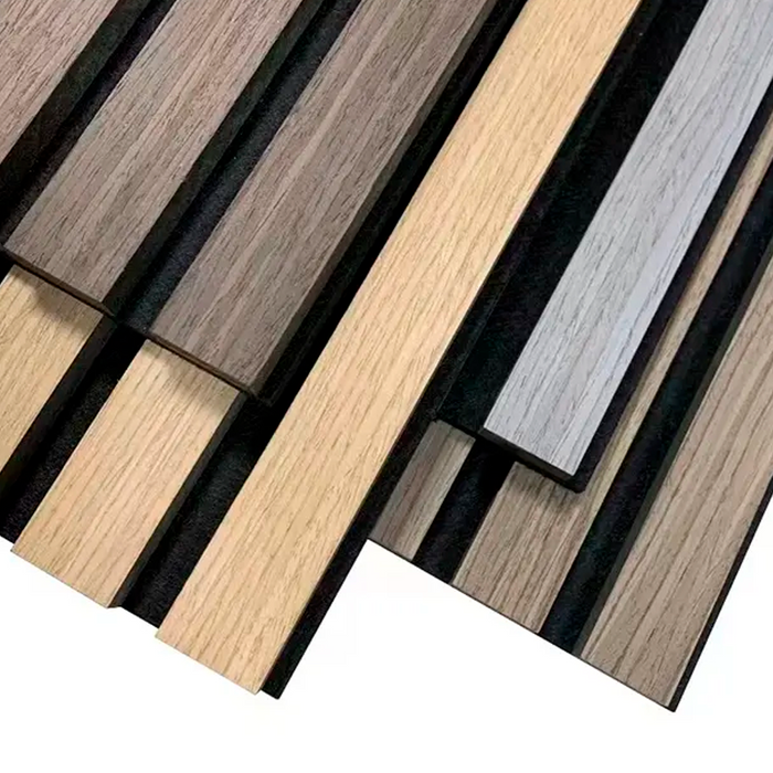 DeluraHome - Walnut Acoustic Wall Panel (2.7 m x 1.10 m)