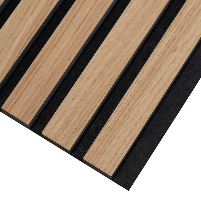 DeluraHome - Walnut Acoustic Wall Panel (2.7 m x 1.10 m)