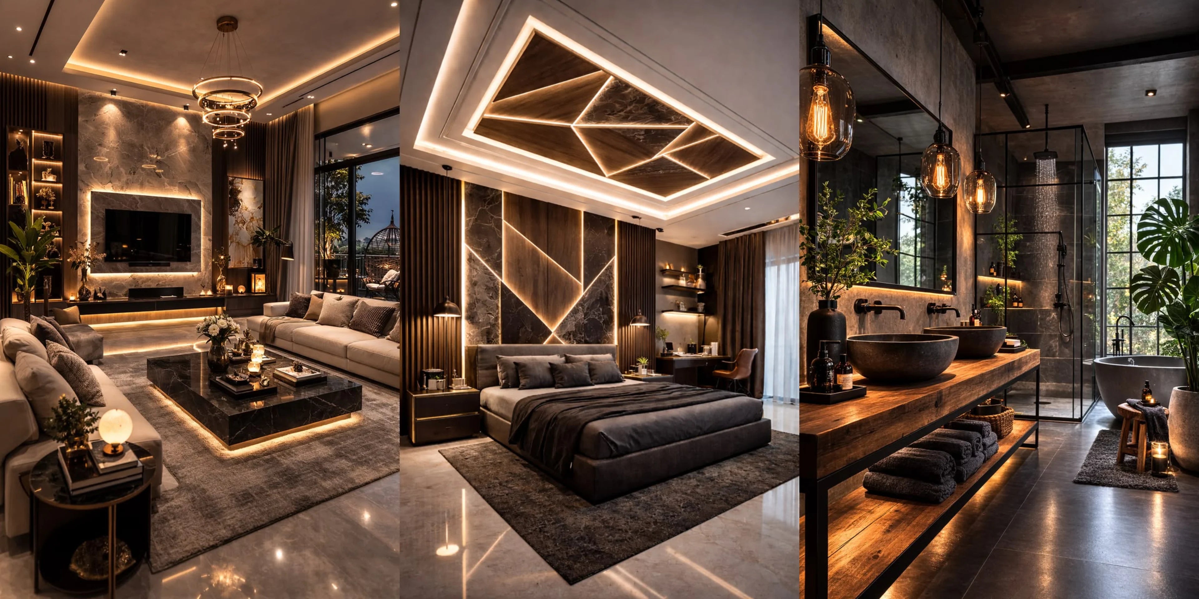 DeluraHome - Walnut Acoustic Wall Panel (2.7 m x 1.10 m)