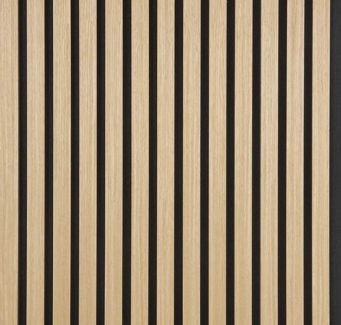 DeluraHome - Walnut Acoustic Wall Panel (2.7 m x 1.10 m)